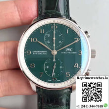 IWC Portugieser Chronograph Edition 150 Years IW371601 Green Dial YL Factory - Watches