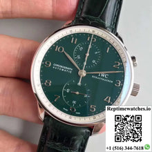 IWC Portugieser Chronograph Edition 150 Years IW371601 Green Dial YL Factory - Watches