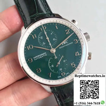 IWC Portugieser Chronograph Edition 150 Years IW371601 Green Dial YL Factory - Watches