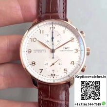 IWC Portugieser Chronograph IW371445 ZF Factory V2 Silver Dial - Watches
