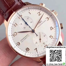 IWC Portugieser Chronograph IW371445 ZF Factory V2 Silver Dial - Watches