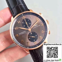 IWC Portugieser Chronograph IW371482 ZF Factory Anthracite Dial - Watches