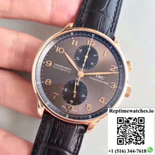 IWC Portugieser Chronograph IW371482 ZF Factory Anthracite Dial - Watches