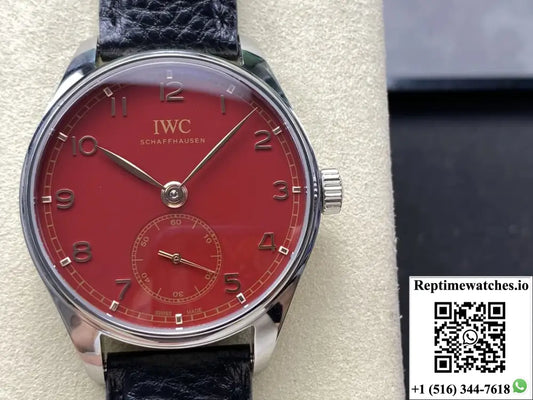 IWC Portugieser IW358315 GR Factory Burgundy Red Dial