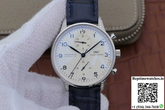 IWC Portugieser IW371440 ZF Factory V2 Diamond White Dial - Watches