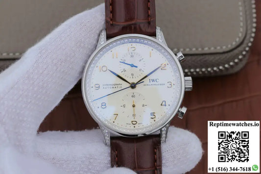 IWC Portugieser IW371440 ZF Factory V2 Stainless Steel Diamond - Watches
