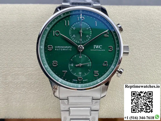 IWC Portugieser IW371615 ZF Factory Green Dial - Watches