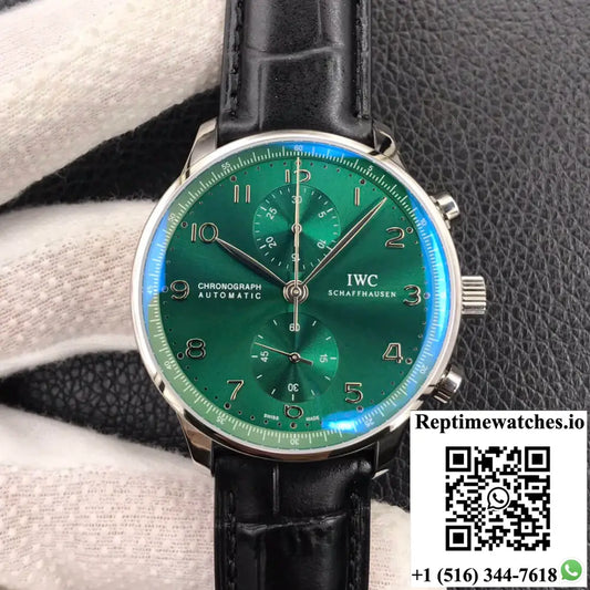 IWC Portugieser IW371615 ZF Factory Green Dial - Watches