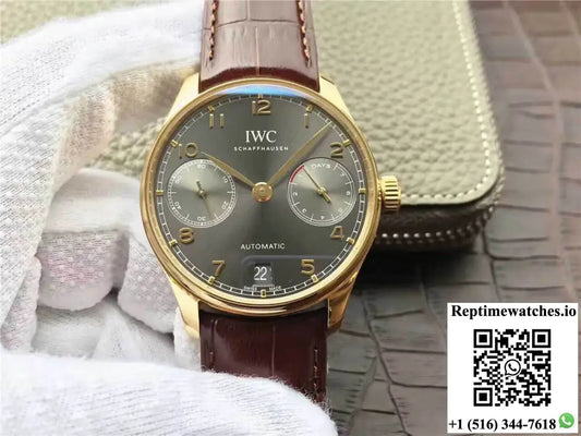 IWC Portugieser IW500101 ZF Factory Yellow Gold Case - Watches