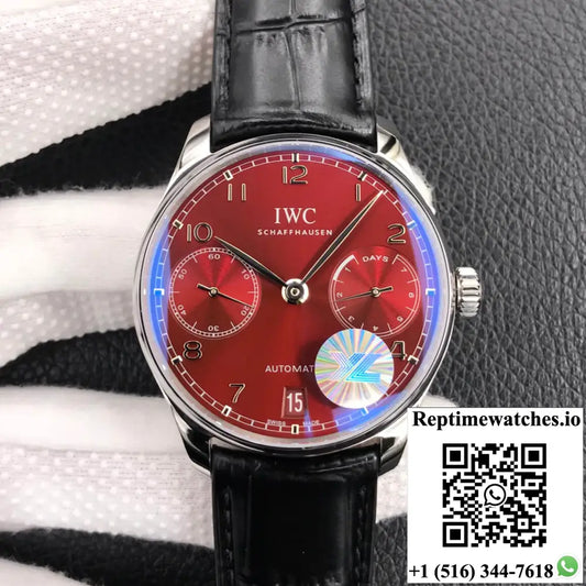 IWC Portugieser IW500714 YL Factory Burgundy Red Dial AI Factory
