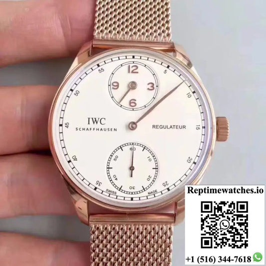 IWC Portugieser Regulateur IW544402 YL Factory White Dial - Watches