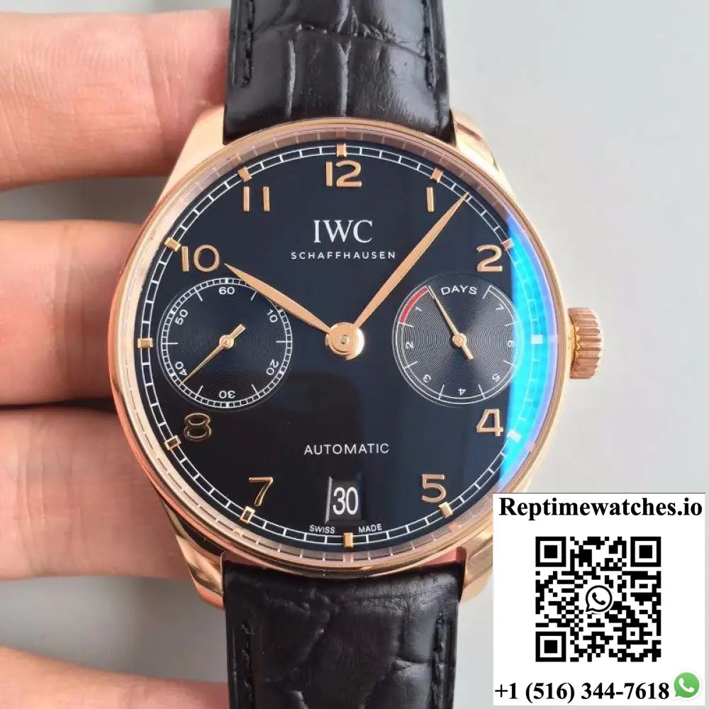 IWC Portuguese IW500701 ZF Factory Black Dial - Watches