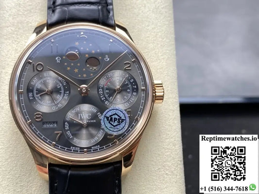 IWC Portuguese IW503404 APS factory slate gray dial