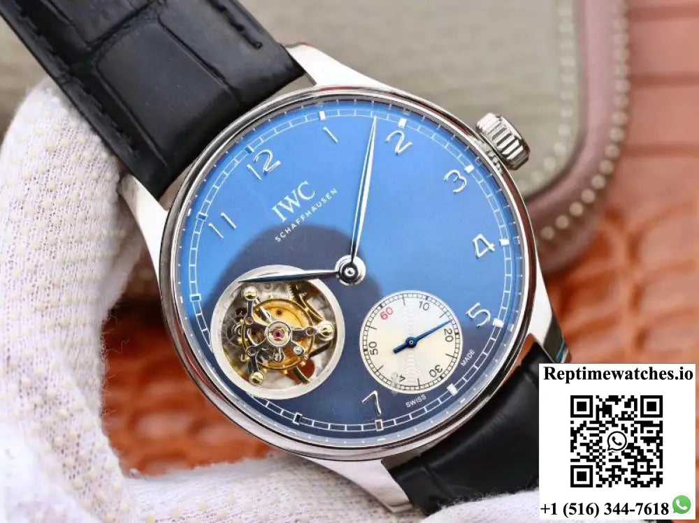 IWC Portuguese Tourbillon IW546302 ZF Factory Blue Dial - Watches