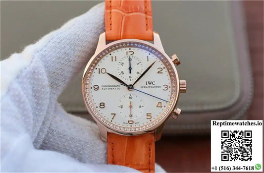 IWC Portuguese ZF Factory Orange Cowhide Strap - Watches