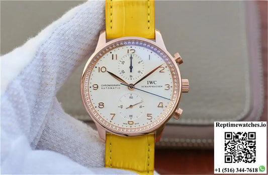IWC Portuguese ZF Factory Yellow Cowhide Strap - Watches