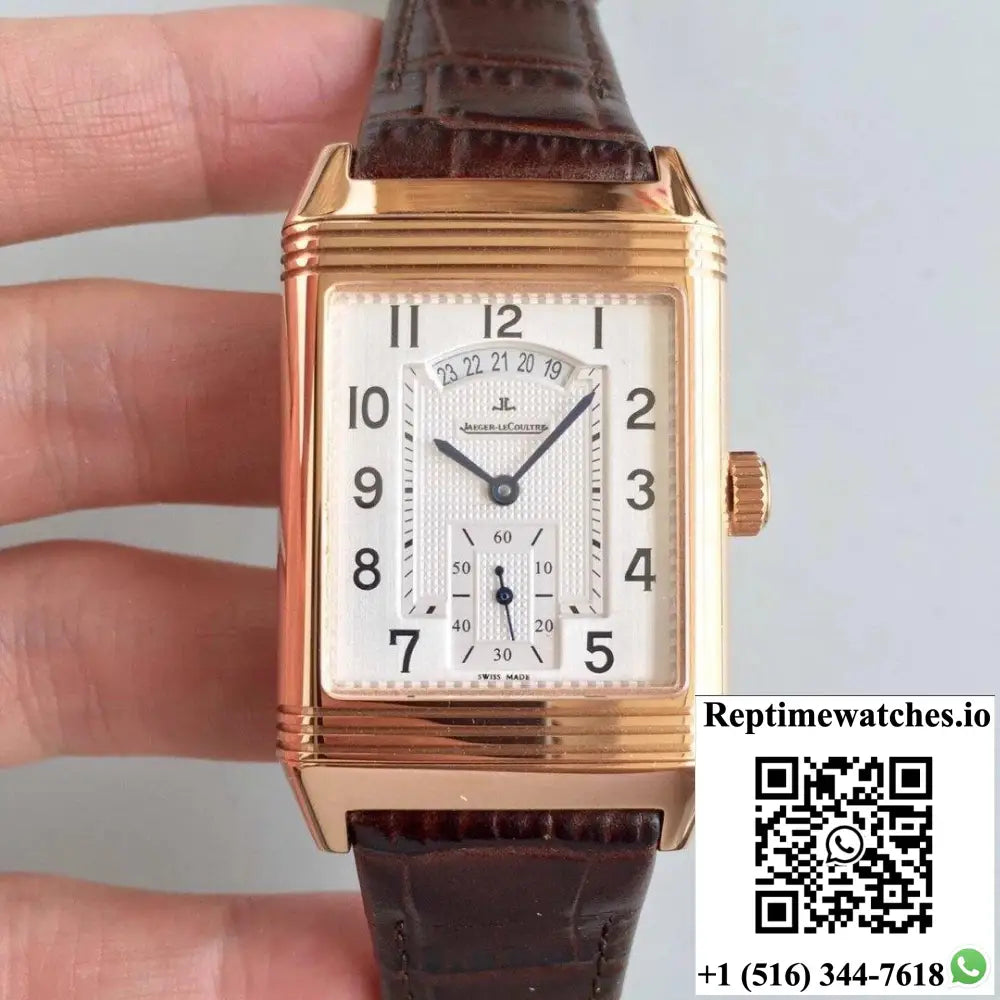 Jaeger-LeCoultre Grande Reverso Q3738420 Rose Gold Black Dial - Watches