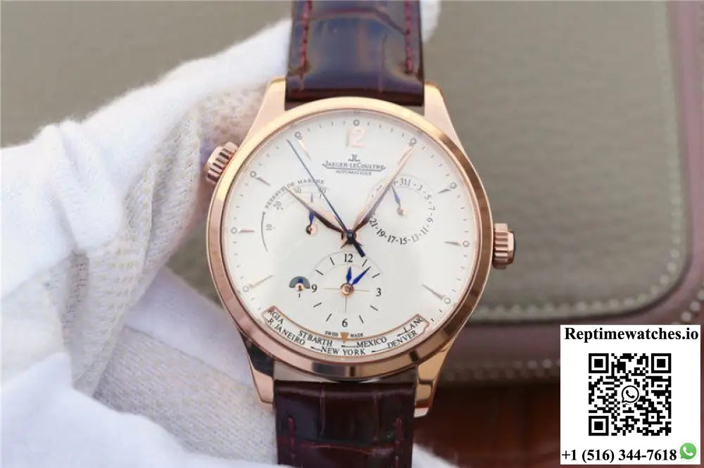 Jaeger-LeCoultre Master Calendar 1428421 Rose Gold White Dial - Watches