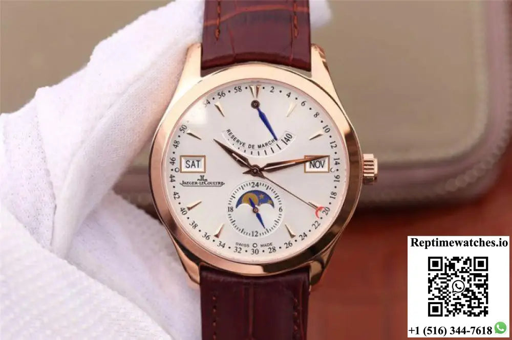 Jaeger-LeCoultre Master Calendar Q151242A Rose Gold Silver Dial - Watches