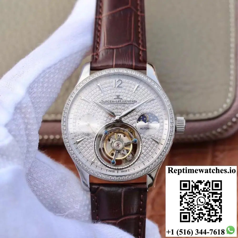 Jaeger-LeCoultre Master Complication Functions Tourbillon White Gold Diamonds Dial - Watches