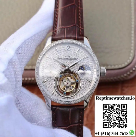 Jaeger-LeCoultre Master Complication Functions Tourbillon White Gold Diamonds Dial - Watches