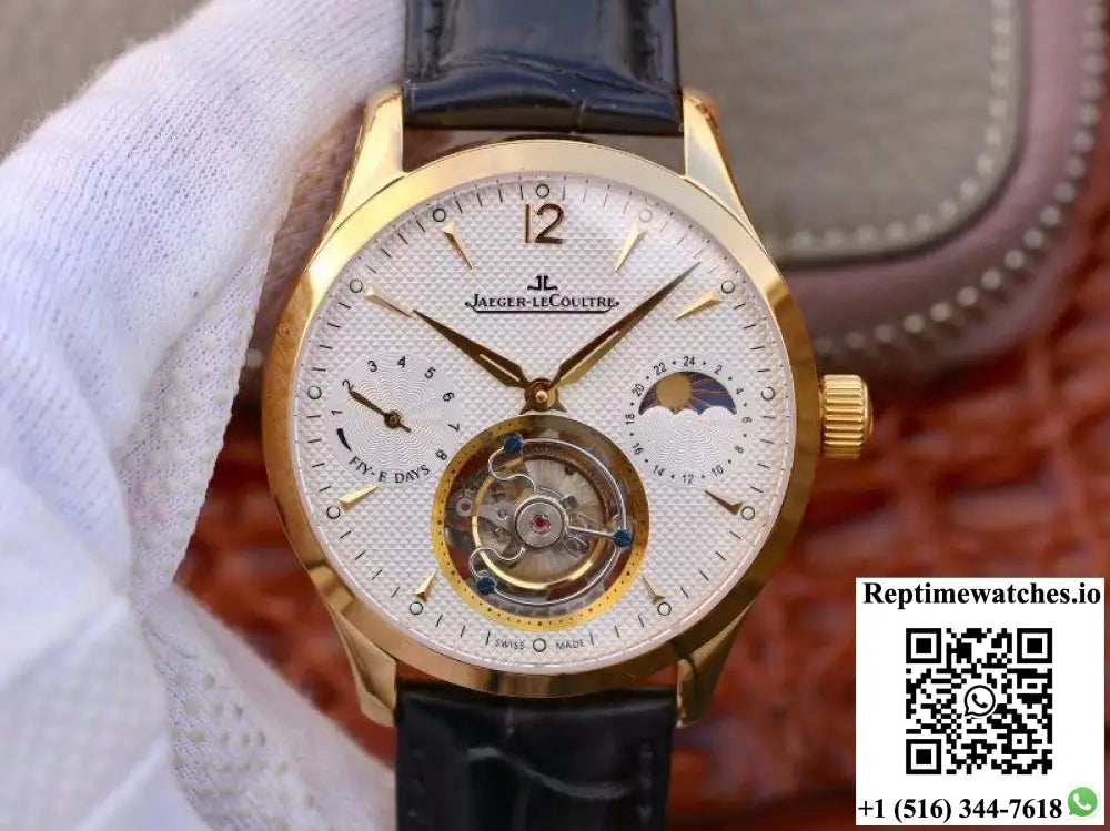 Jaeger-LeCoultre Master Grande Tourbillon 18K Yellow Gold White Dial - Watches