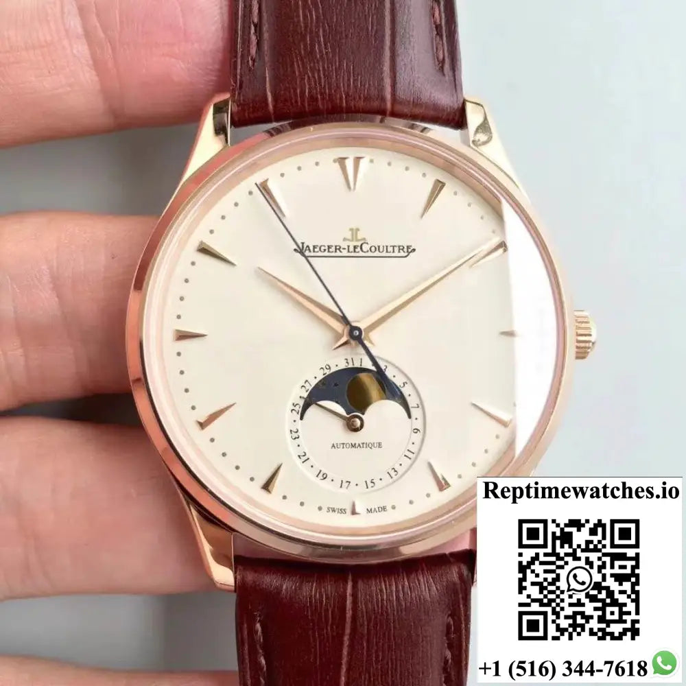 Jaeger-LeCoultre Master Ultra Thin Moon 1362520 ZF Factory White Dial - Watches