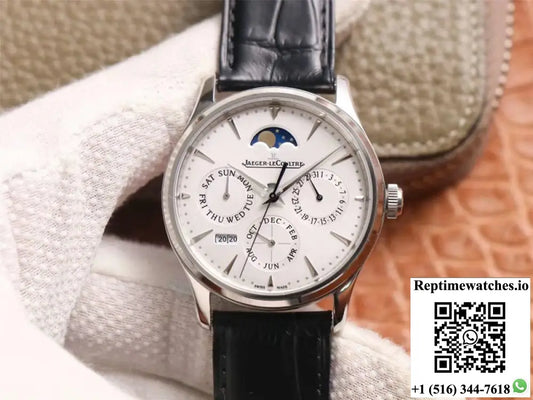 Jaeger-LeCoultre Master Ultra Thin Moon Perpetual Calendar 130842J V9 Factory White Dial AI Factory
