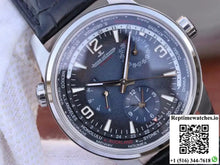Jaeger-LeCoultre Polaris Geographic 904847J 42MM TWA Factory Black Blue Textured Dial - Watches