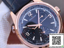 Jaeger-LeCoultre Polaris Geographic Rose Gold 904847J 42MM TWA Factory Black Dial - Watches
