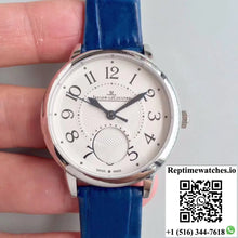 Jaeger-LeCoultre Rendez-Vous 3448420 Blue Leather Strap White Dial - Watches