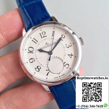 Jaeger-LeCoultre Rendez-Vous 3448420 Blue Leather Strap White Dial - Watches