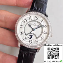Jaeger-LeCoultre Rendez-Vous 3612420 Black Leather Strap White Dial - Watches