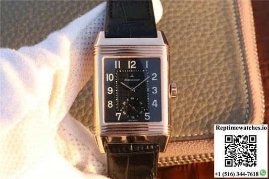 Jaeger-LeCoultre Reverso Q3732470 Rose Gold Black Dial AF Factory