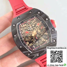 KV Factory Richard Mille RM011 Lotus F1 Team Romain Grosjean Forged Carbon Black Skeleton Dial - Watches