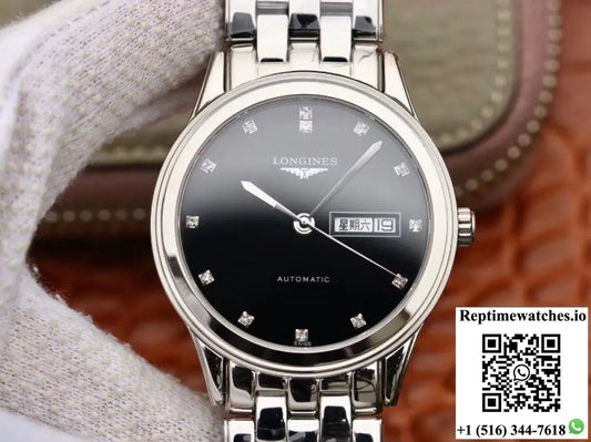 Longines Flagship Double Calendar L4.899.4.12.6 GK Factory Black Dial - Watches