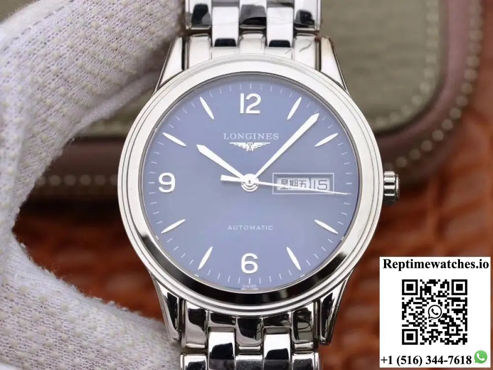 Longines Flagship Double Calendar L4.899.4.12.601 GK Factory Blue Dial - Watches