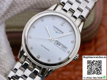 Longines Flagship Double Calendar L4.899.4.12.602 GK Factory White Dial - Watches