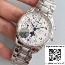 Longines Master Collection Moonphase Chronograph L2.673.4.78.6 JF Factory White Dial - Watches