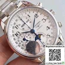 Longines Master Collection Moonphase Chronograph L2.673.4.78.6 JF Factory White Dial - Watches
