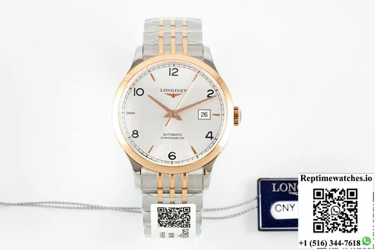 Longines Record Collection L2.821.5.76.7 AF Factory Rose Gold Bezel