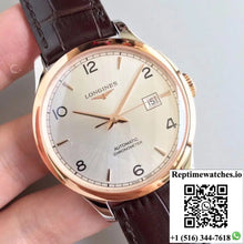 Longines Record L2.820.4.76.2 18K Rose Gold Silver Dial - Watches