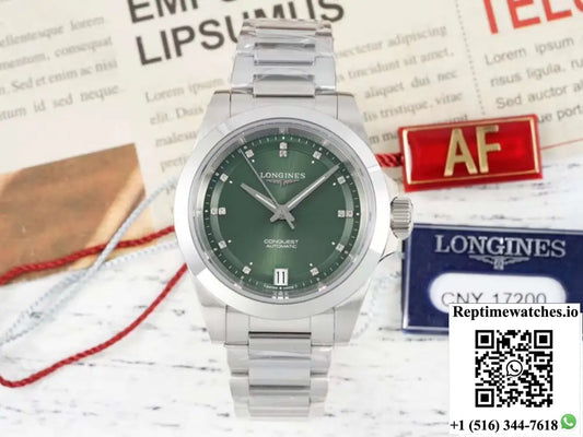 Longines Sports L3.430.4.07.6 AF Factory Green Dial