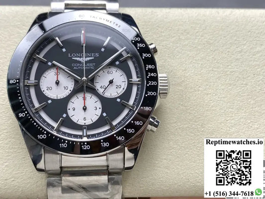 Longines Sports L3.835.4.52.6 Panda Ceramic Bezel