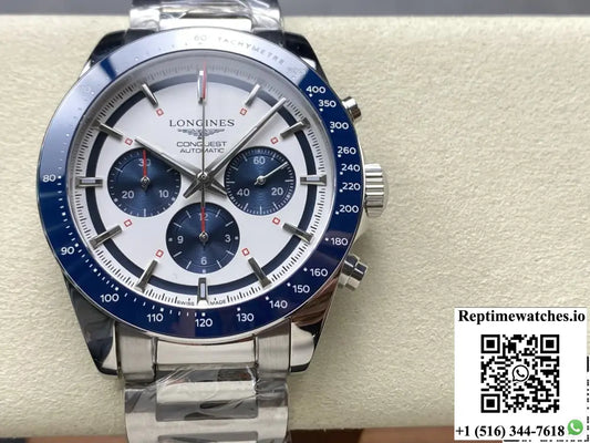 Longines Sports L3.835.4.98.6 Blue Bezel