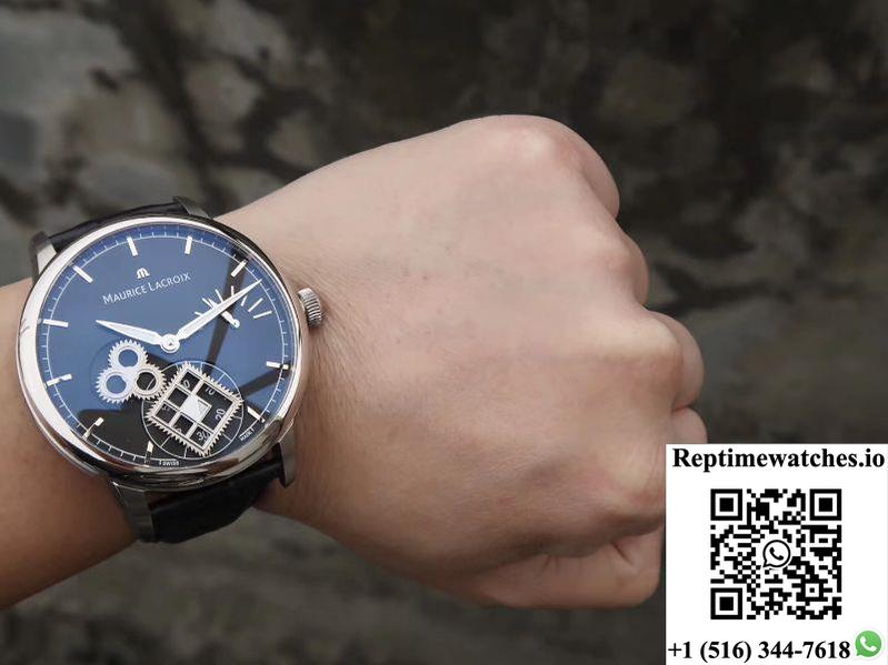 Maurice Lacroix Masterpiece Mp7158-Ss001-301-1 Am Factory Black Dial-Rep Time Watches