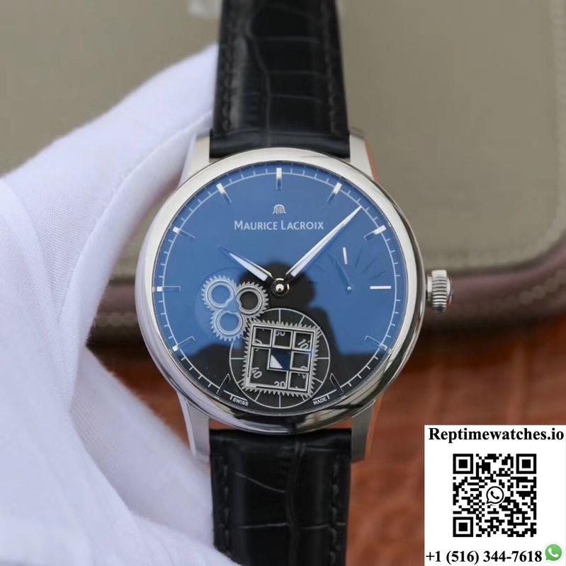 Maurice Lacroix Masterpiece Mp7158-Ss001-301-1 Am Factory Black Dial-Rep Time Watches
