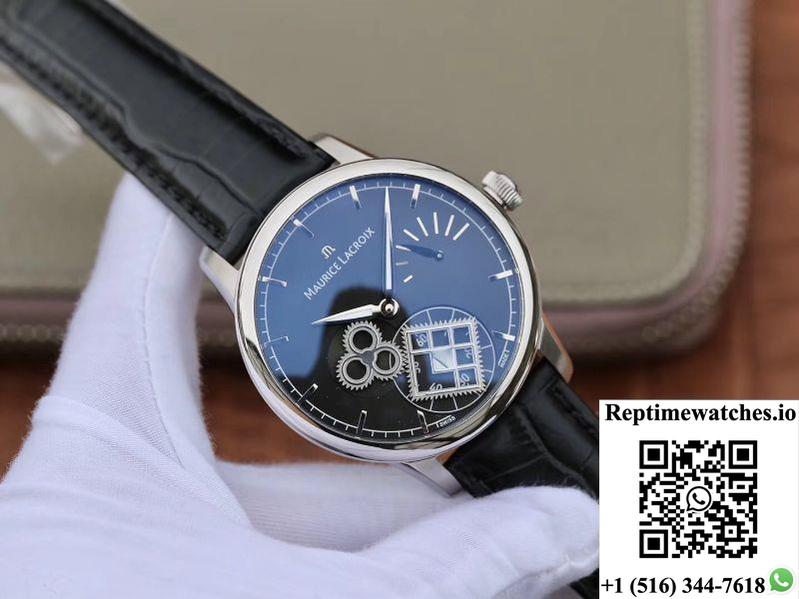 Maurice Lacroix Masterpiece Mp7158-Ss001-301-1 Am Factory Black Dial-Rep Time Watches