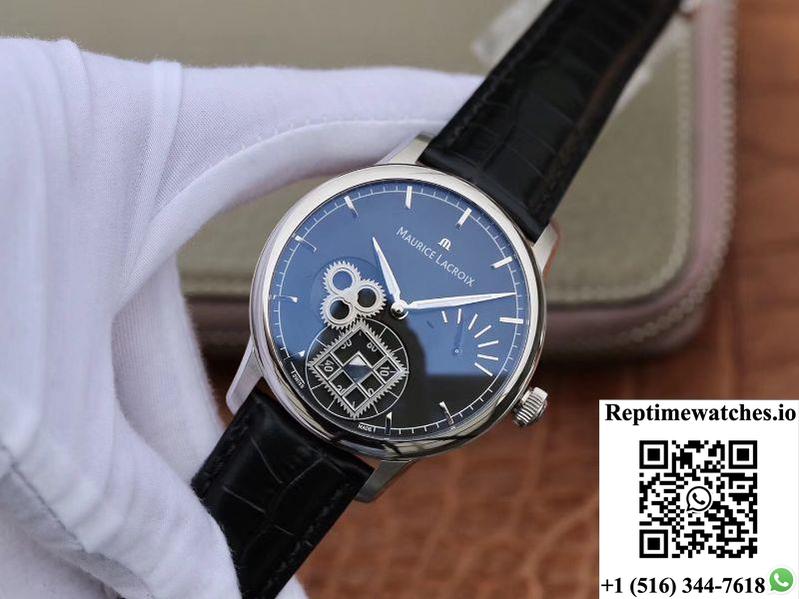 Maurice Lacroix Masterpiece Mp7158-Ss001-301-1 Am Factory Black Dial-Rep Time Watches