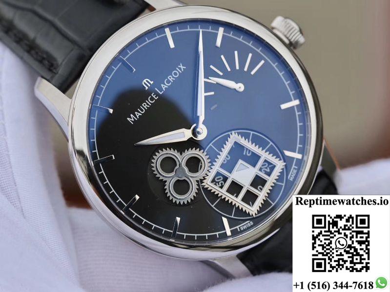 Maurice Lacroix Masterpiece Mp7158-Ss001-301-1 Am Factory Black Dial-Rep Time Watches